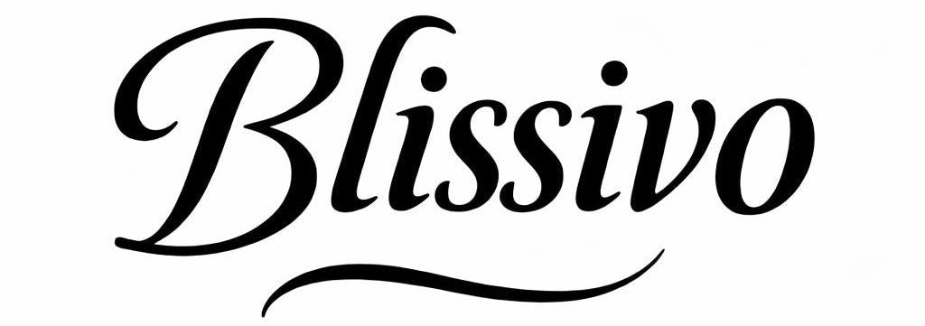 Black 'Blissivo' logo on a white background